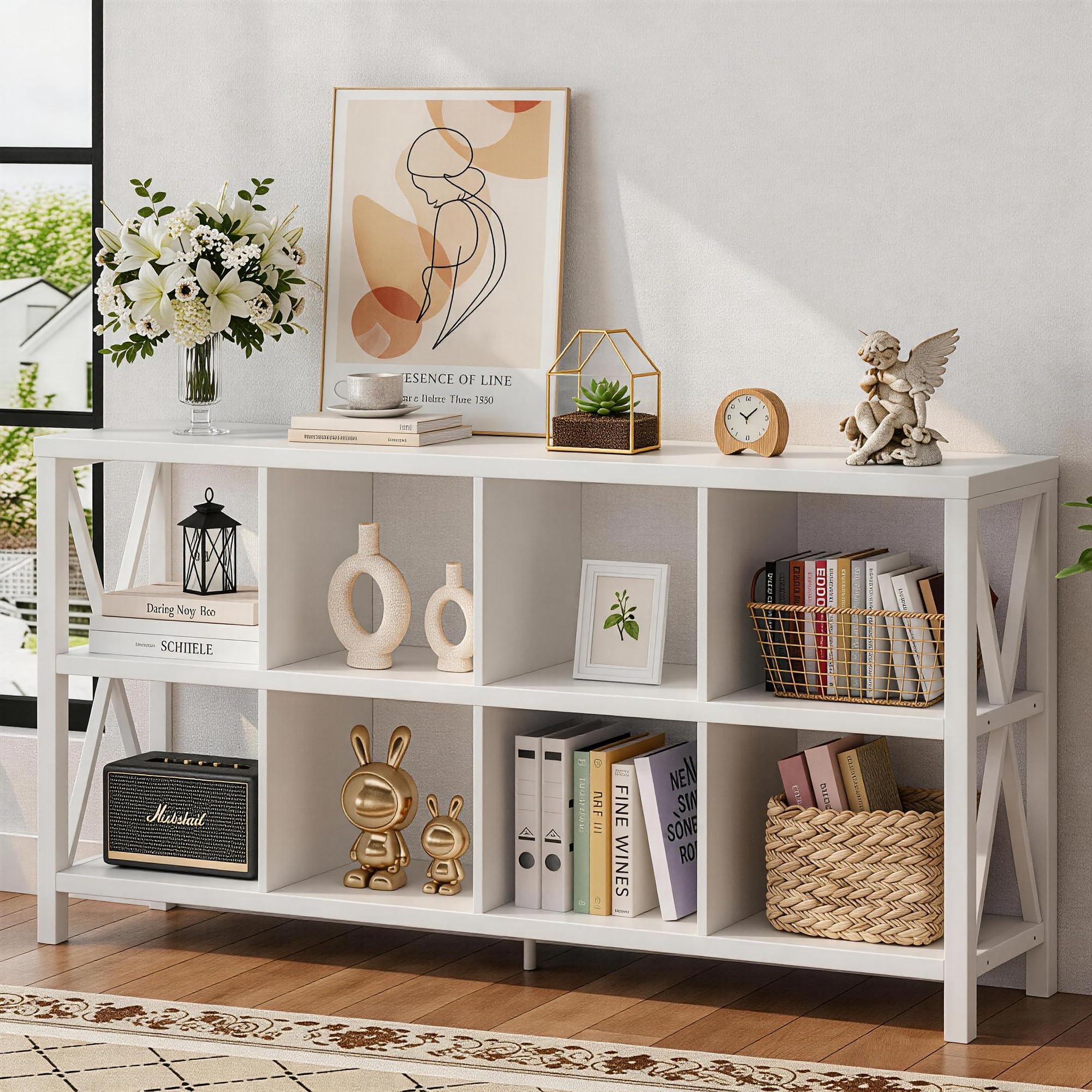 Amazon.com: FATORRI 8 Cube Storage Organizer Bookshelf, 62 Inch