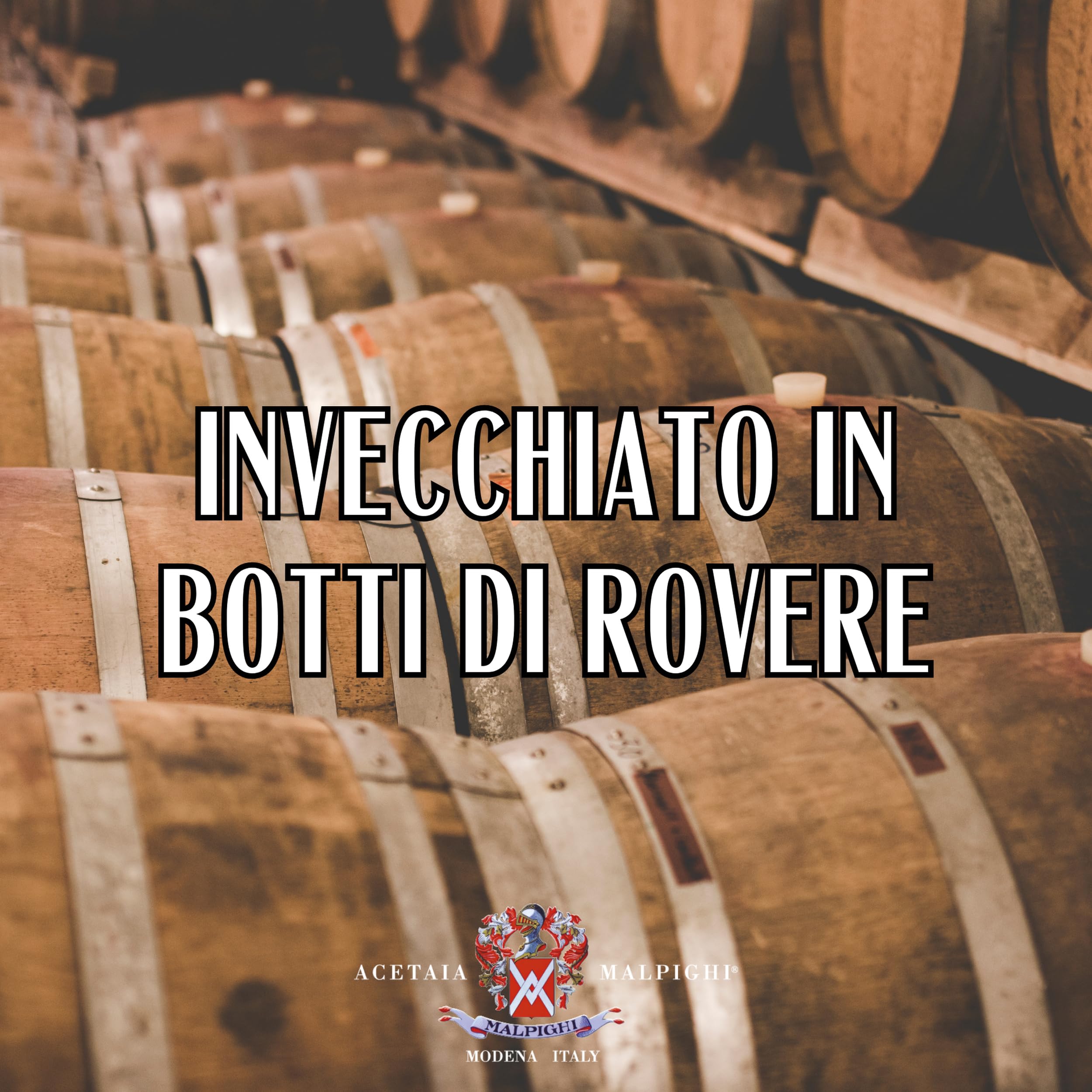 Acetaia Malpighi – Condimento all’Aceto Balsamico di Modena IGP Saporoso – 200 ml – Affinato 6 Anni in Botti di Rovere – Senza Caramello
