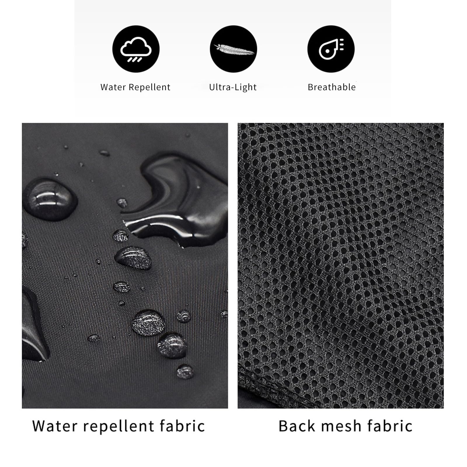 WOSAWE Veste de Cyclisme Ultralégère Respirante Coupe-vent avec Bande Réfléchissante