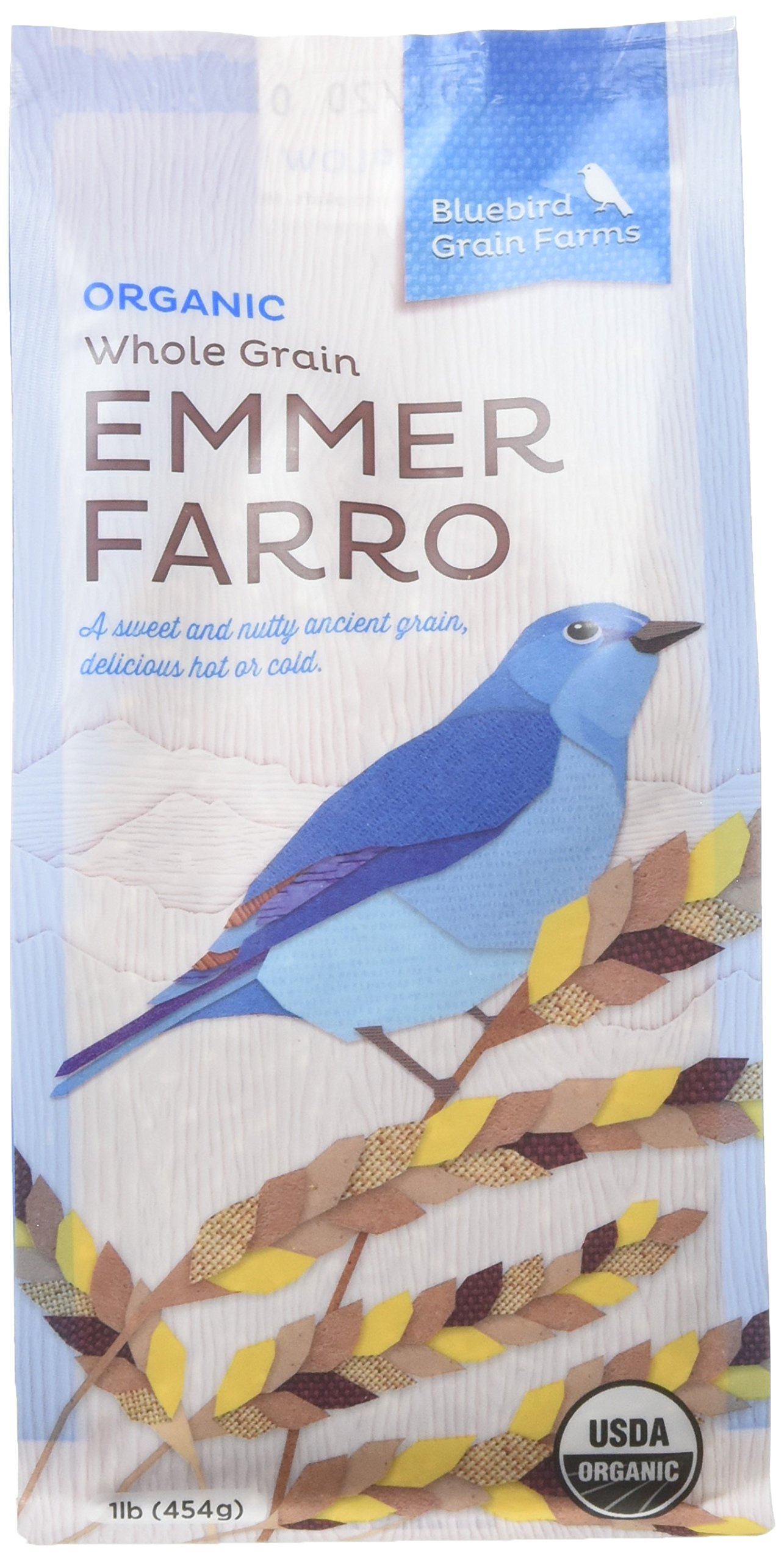Bluebird Grain Farms Organic Emmer Farro, 1 Lb.
