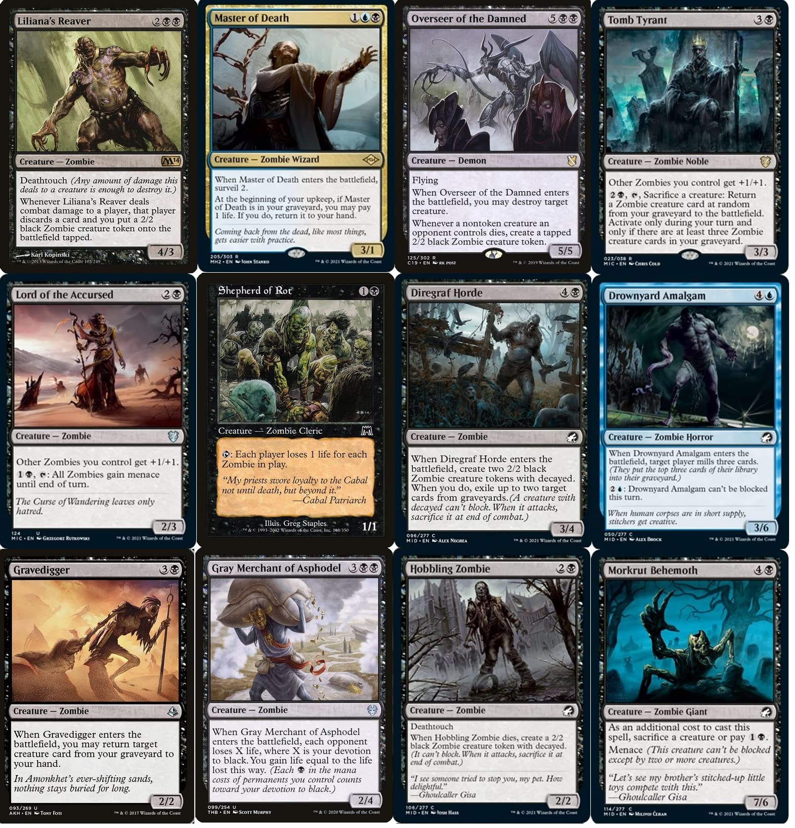 Amazon.com: Elite Zombie Commander Deck - The Scarab God - Dimir - Black  Blue - EDH - 100 Card - Custom Magic The Gathering Deck