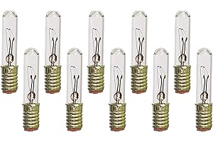The Dreidel Company 10 Low Voltage Elongated Electric Menorah Replacement Light Bulbs