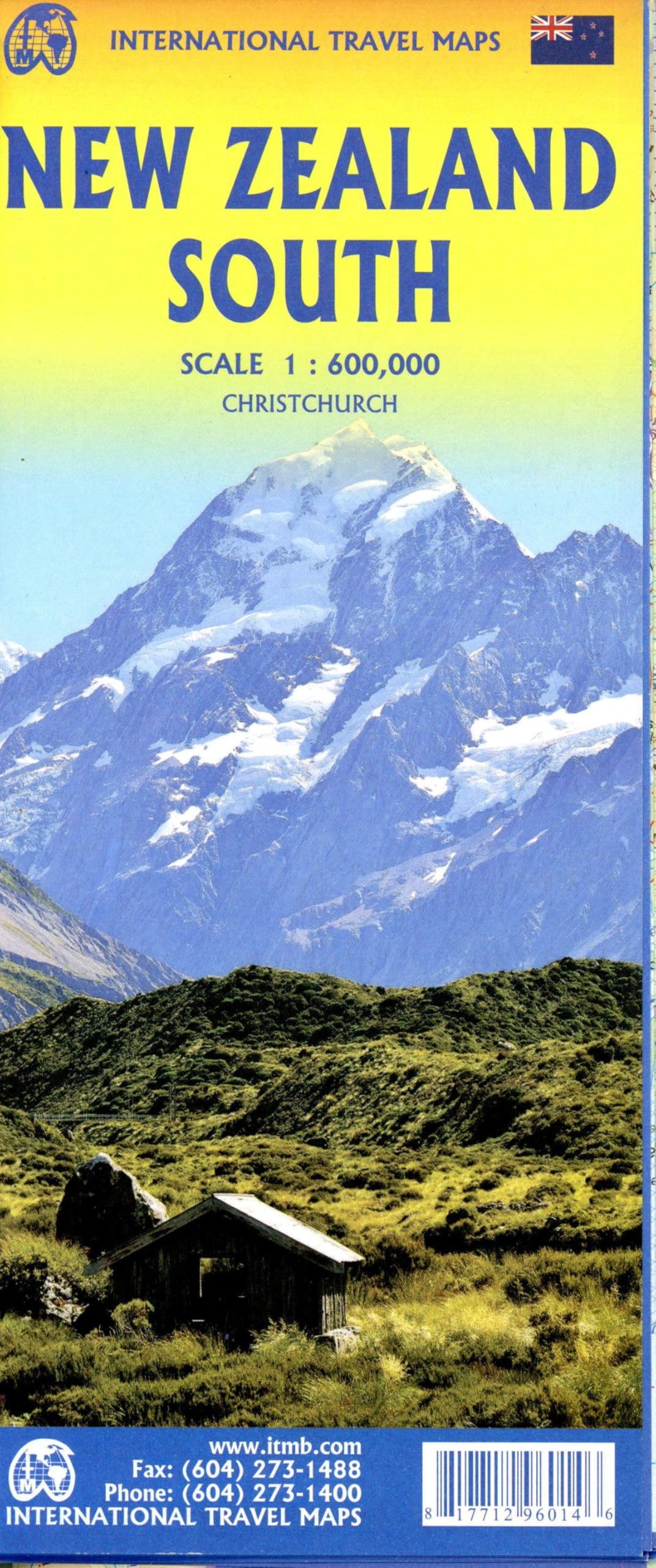 New Zealand South Island: ITM Map 1:600000