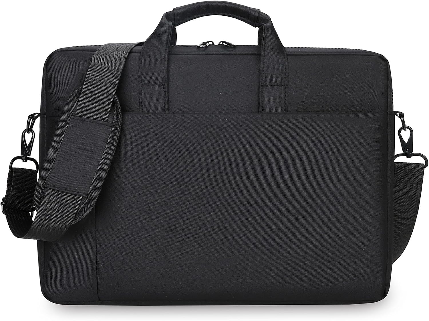 EMOO 14 Inch Laptop Briefcase, Polyester Laptop Bag with Front Pocket, Double Zipper Computer Bag for Daily Office Use