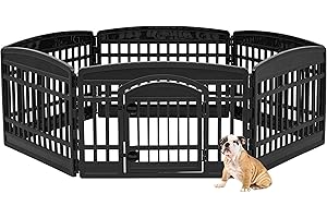 IRIS USA 6-Panel Pet Playpen: A Secure and Spacious Play Area for Your Furry Friends