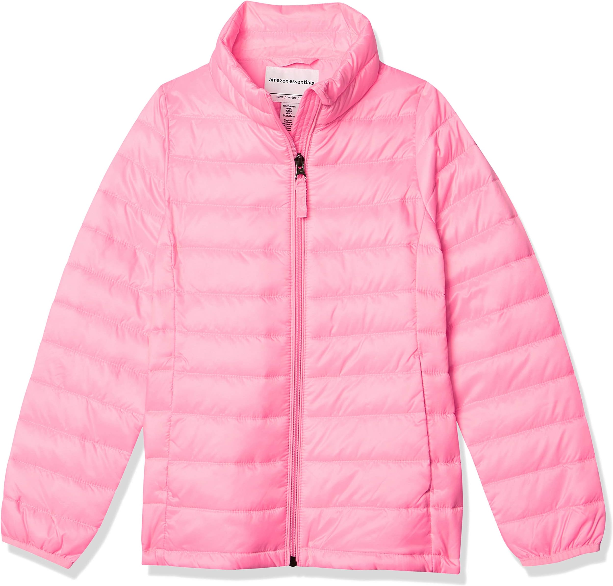 Amazon Essentials girls Light-weight Water-resistant Packable Mock Puffer Jackets