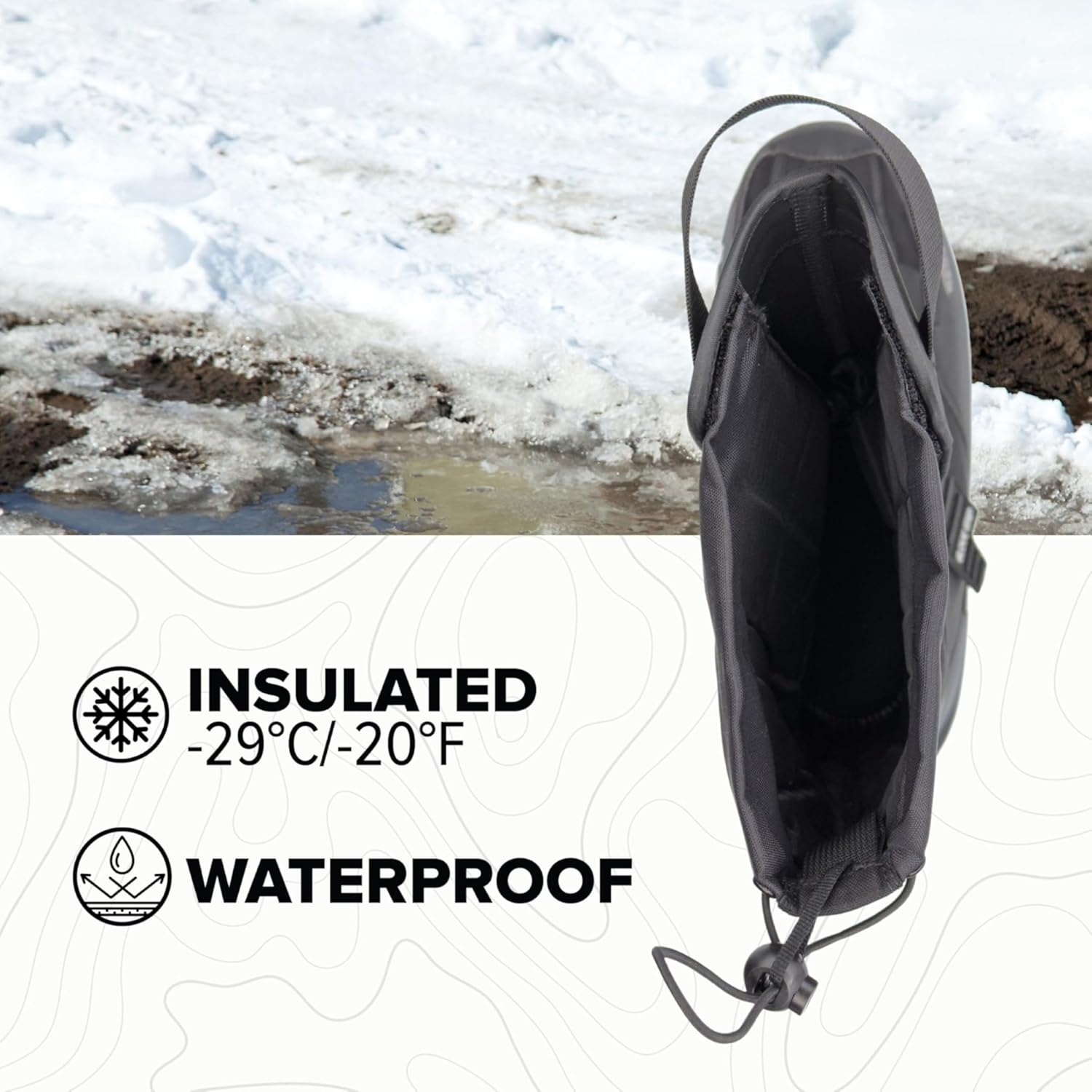 NEOS Klondike Waterproof Winter Overshoe for Men & Women - EH, Slip-Resistant Fits Snow, Work Boots - Rated for -20°F - Image 2