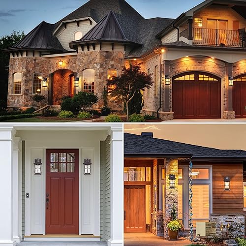 Miniatura 8 de 2 Packs Motion Sensor OutdoorLights - Dusk to Dawn Outdoor Lighting, Oil Rubbed Bronze Porch Lights Outdoor Wall Sconce,Waterproof ExteriorLight