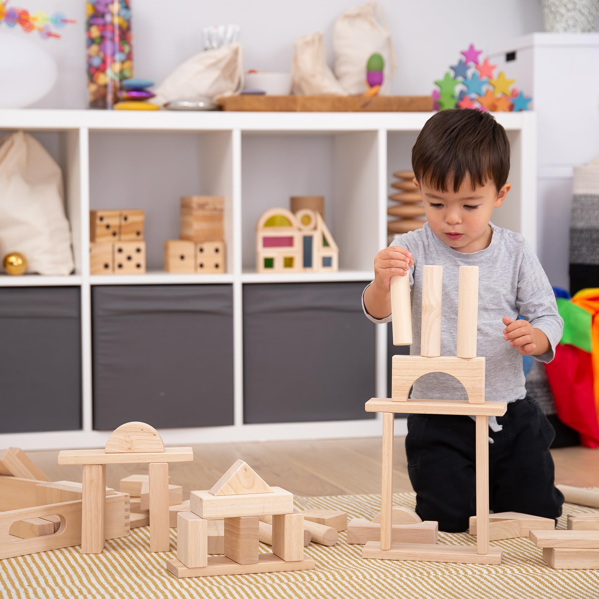 TickiT 73438 Jumbo Wooden Block Set, Holzfarbe