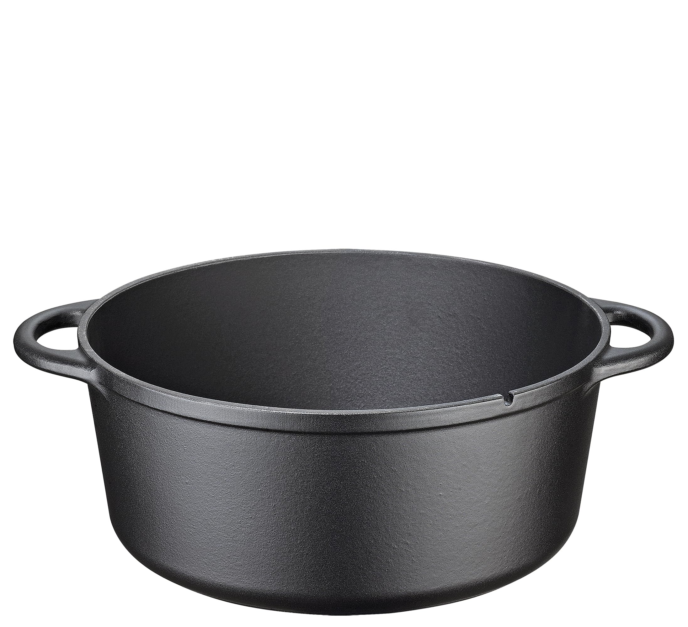 KÜCHENPROFI Schmortopf BBQ 5L, Gusseisen schwarz, 26 cm, Grilldeckel | Bräter, emailliertes Gusseisen, für Grill, Feuerschale, Backofen, alle Herdarten, inkl. Grillpfannen-Deckel
