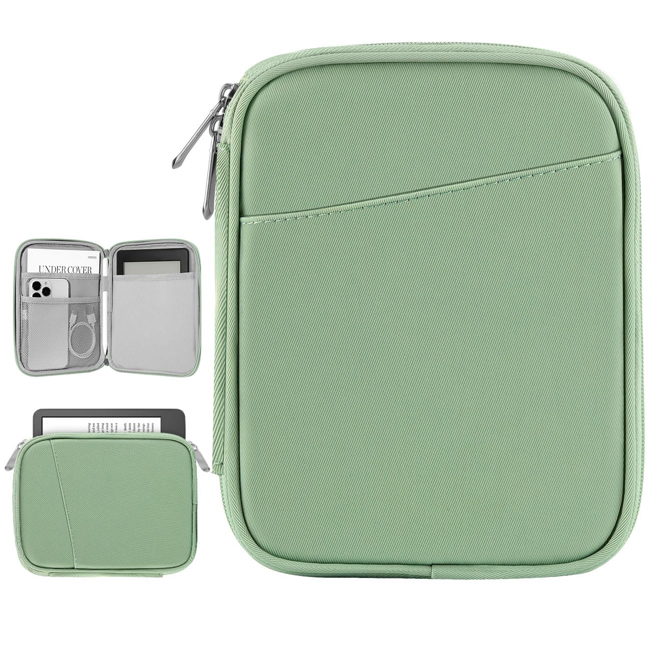Vinabilia Custodia Protettiva per Kindle 11ª Gen 6", Kindle Paperwhite 12ª Gen 7", Kindle Colorsoft Signature Edition 7", Kobo Clara Colour 6", Kindle Oasis, Verde Matcha