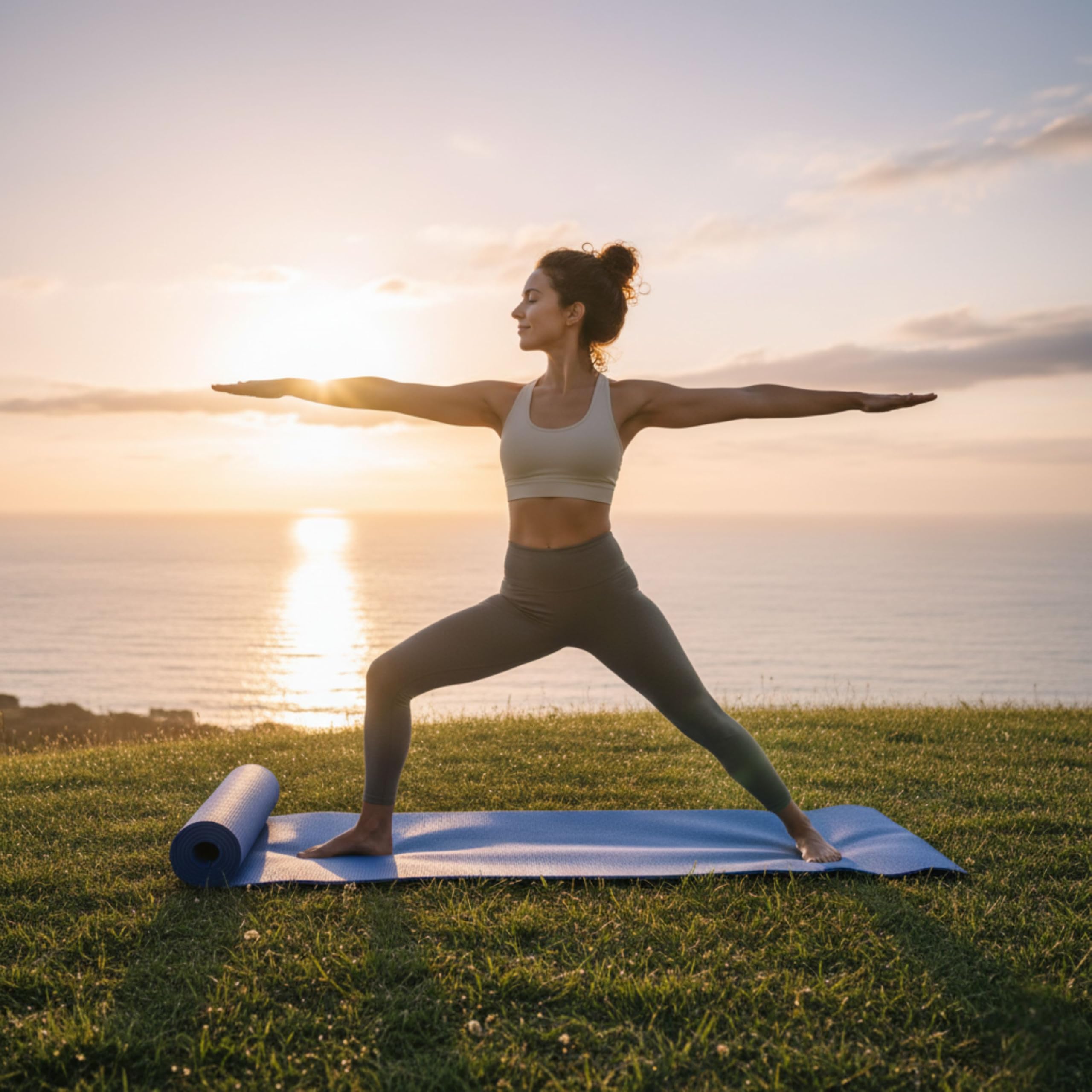 Yasta Tappetino Yoga Antiscivolo in EVA - Materassino Fitness Leggero per Casa e Palestra 173x61cm, Spessore 4mm Ideale per Pilates, Ginnastica, Stretching e Allenamento a Terra - Ecologico e Lavabile