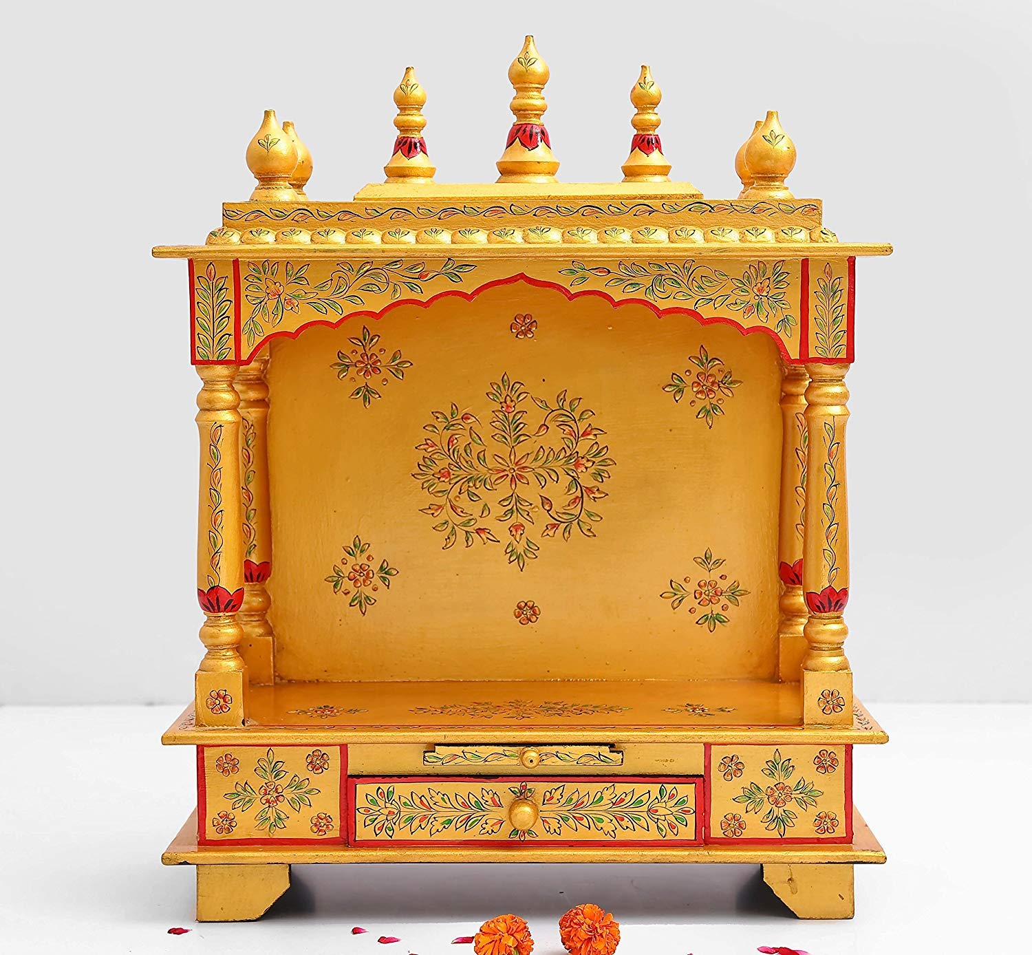 Modfash Home Golden temple/Puja ghar mandir/Home temples per appendere alla parete/mandir per casa/templi per casa
