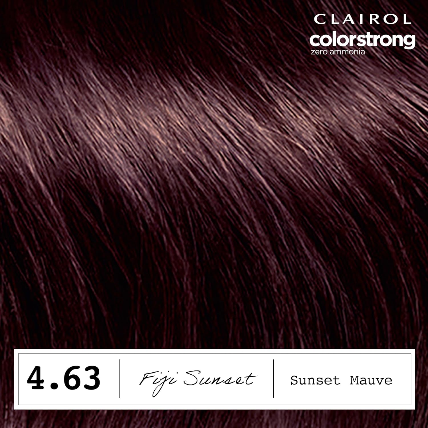 Clairol ColorStrong Permanent Zero Ammonia Hair Dye, 4.63 Sunset Mauve - Fiji Sunset Hair Color, Pack of 1 - Image 4