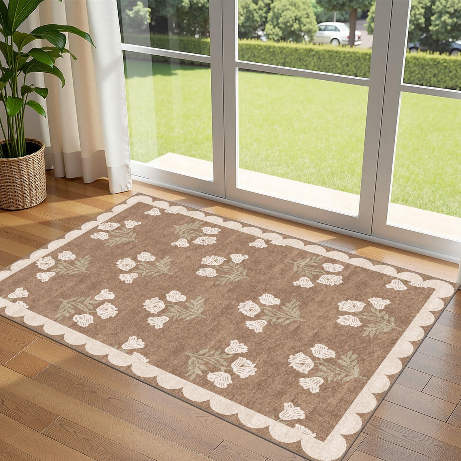 Othilic 3x5 Floral Entry Rug