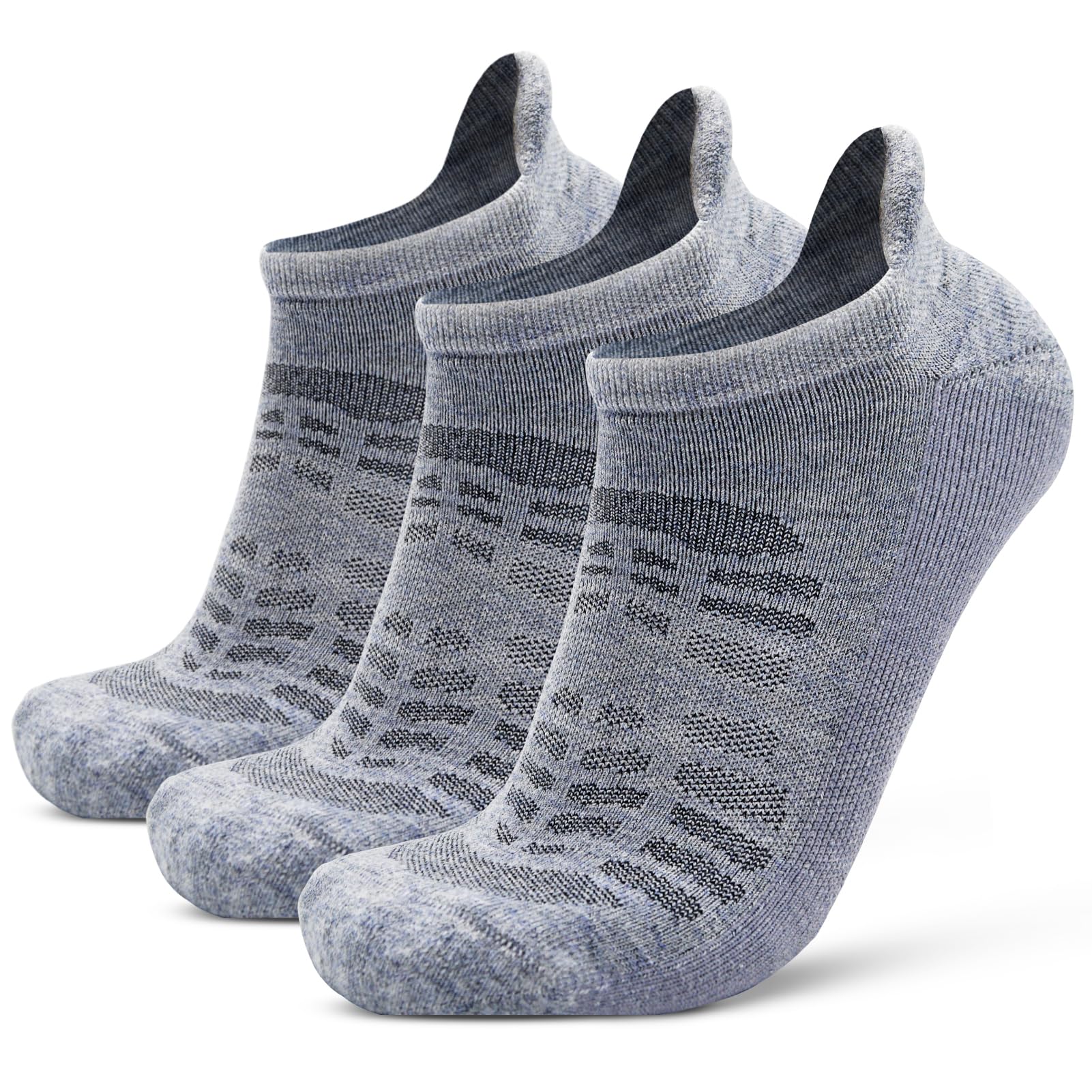 Busy Socks Compression Ankle Merino Wool Blend Running Thick Cushion Socks