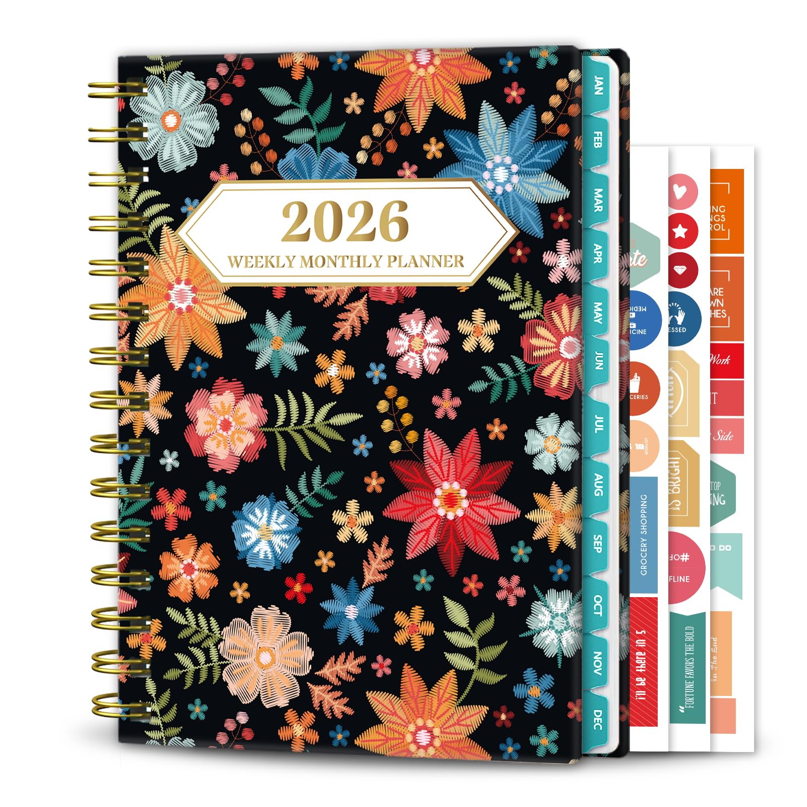 10 Must-Have Christian Daily Planners for 2026 10 Ymumuda 2026 Planner A-Red Embroidery