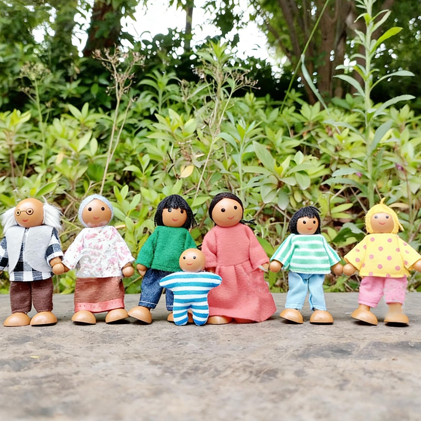 People Figures - Miniature Doll House Family Dolls - Doll House Dolls - for Kid Boys Girls Children Kindergarten Birthday Christmas New Year School — view 2