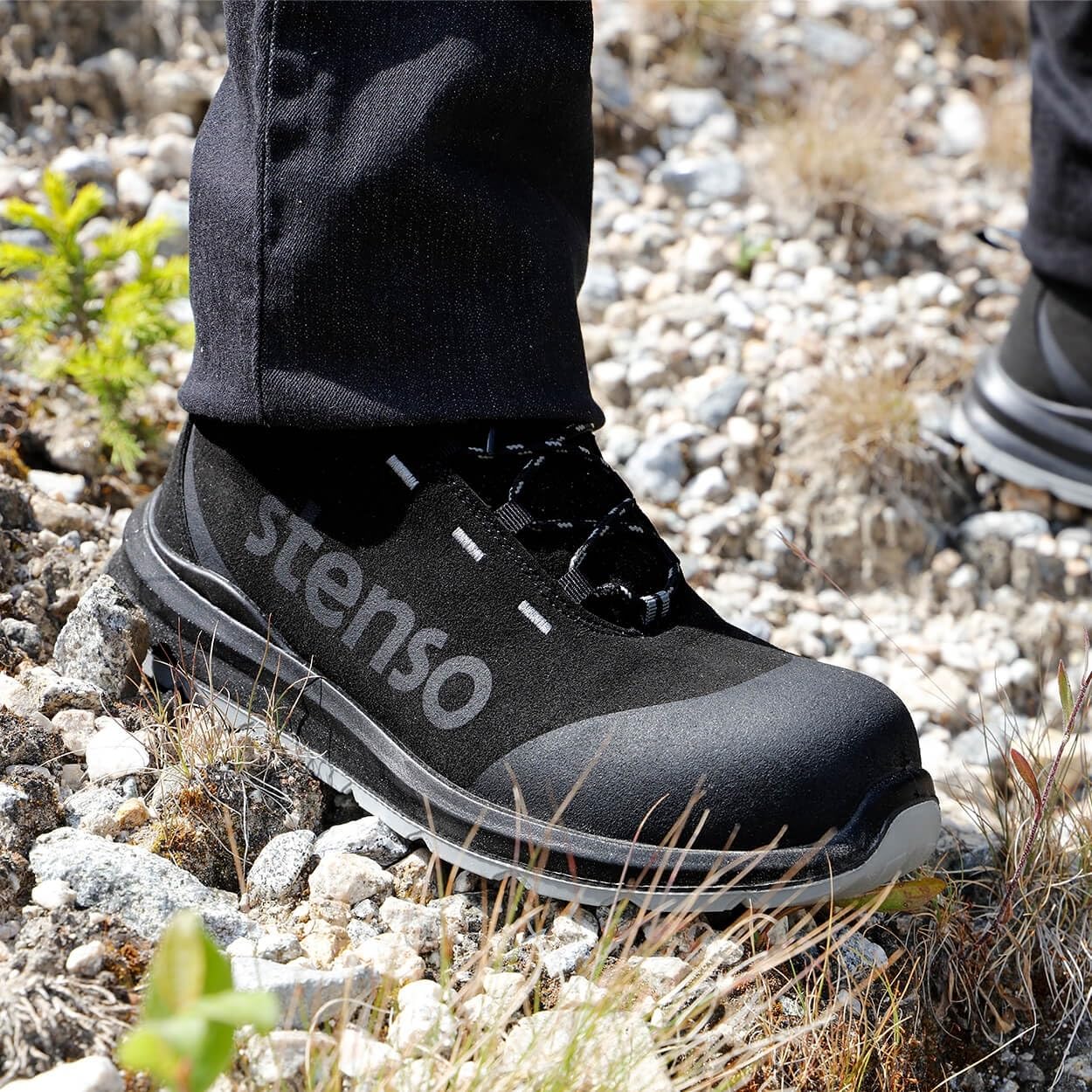 JETT Ankle MF S3 męskie buty robocze – lekkie, oddychające, wodoodporne buty ochronne dla mężczyzn – buty robocze damskie, antypoślizgowa podeszwa z poliuretanu/PU, czepek kompozytowy, antystatyczne,