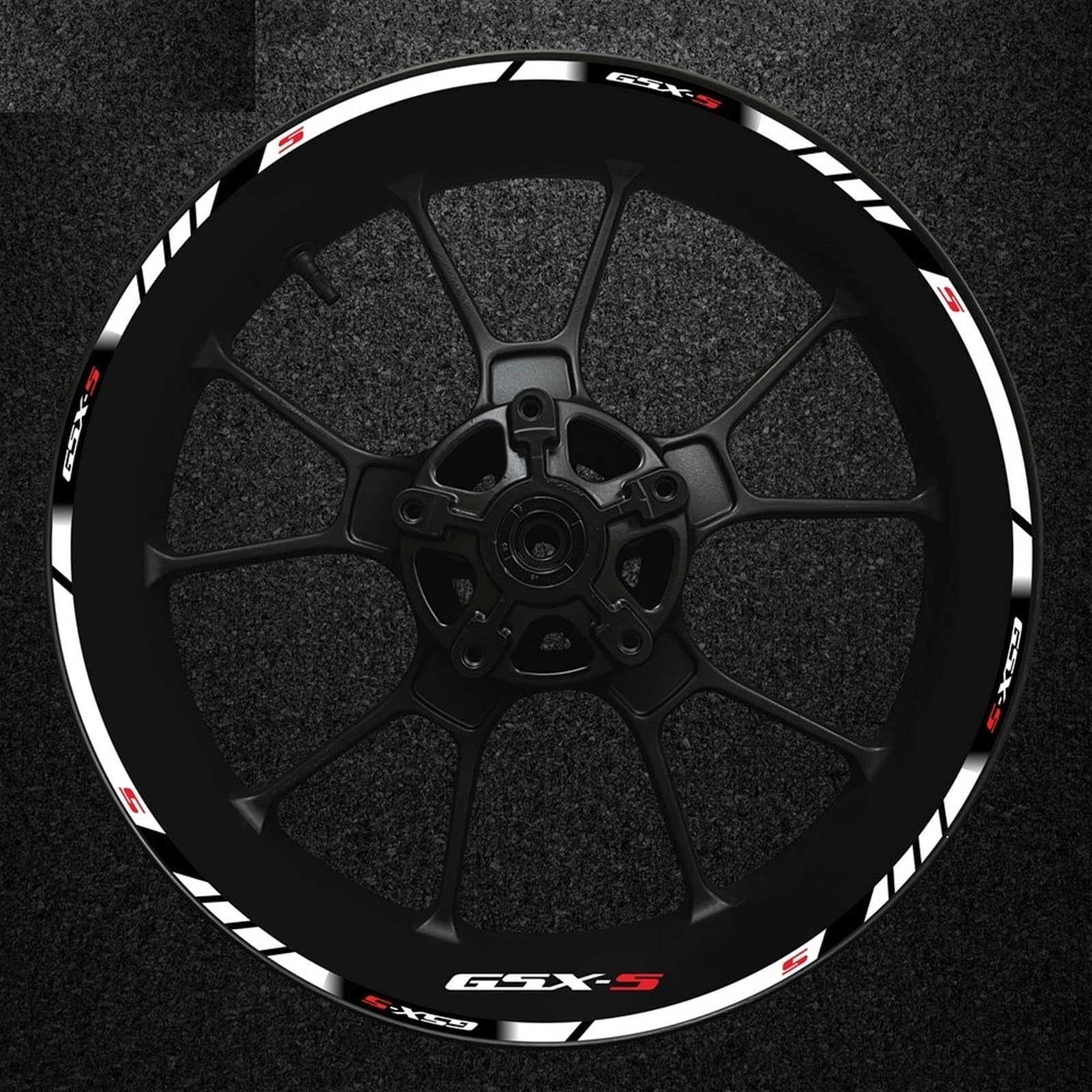 Full Set for Motorcycle Gsxs Wheel Sticker for Suzuki Gsx-s Gsx-s750 Gsxs1000 750 1000 600 2022 Stripe Reflective Rim(Color14)