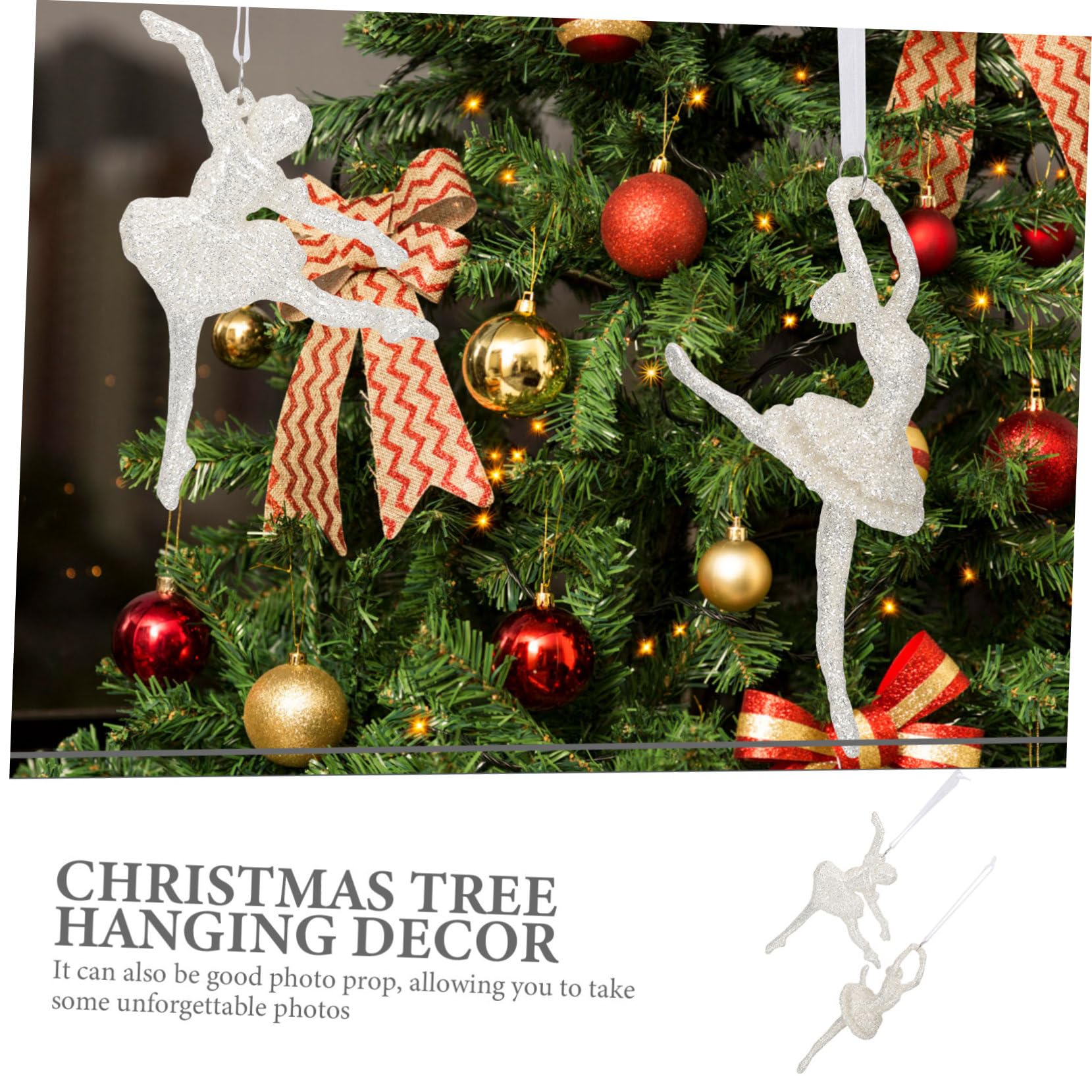 Cabilock 5 Juegos De Hermosas Decoraciones Navideñas Colgantes con Escenas Navideñas Adornos Festivos para Árbol De Navidad 2 Piezas X 5