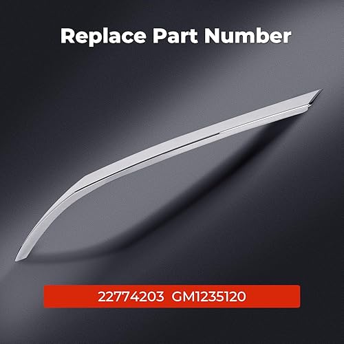 Miniatura 3 de KARPAL Moldura de capó cromada compatible con SRX 22774203 GM1235120 2010-2016