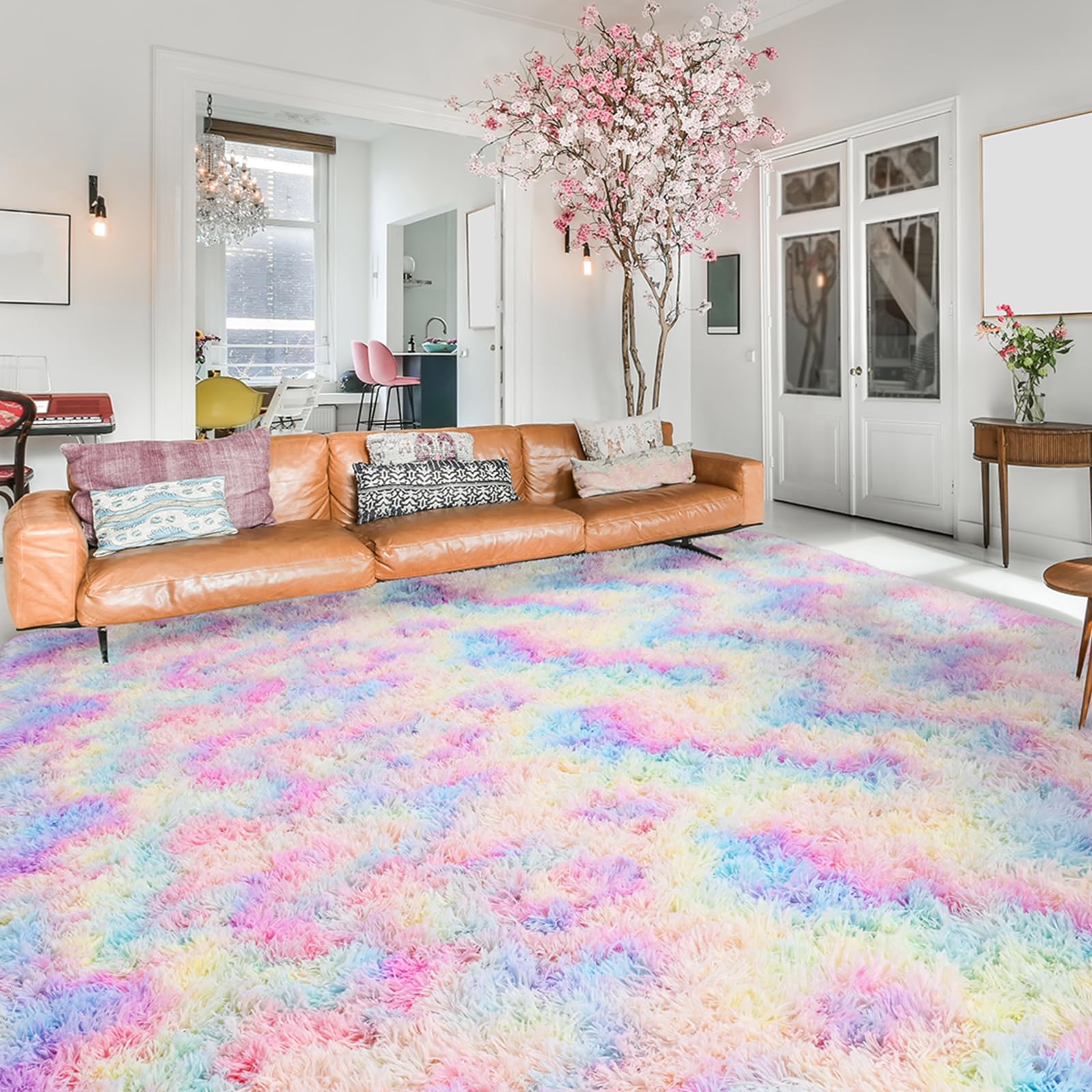 Amazon.com: Softlife Area Rug for Living Room, Fluffy Shag Plush