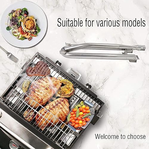 Miniatura 9 de Kit de repuesto para quemador de tubo de parrilla para barbacoa, bandeja radiante y varilla de cerámica, para Charmglow, DCS, parrilla de gas DCS