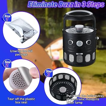 Qualirey Mosquito Attractant, Each Last 60 Day Pest Lure Mosquito Fly Biting Insect Bait Refill High Catch Rate Compatible with All Insect Catching Indoor Outdoor