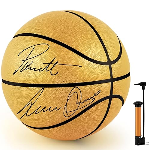 Hiboom Basketball Autograph Memorabilia with Air Pump for Awards Trophy