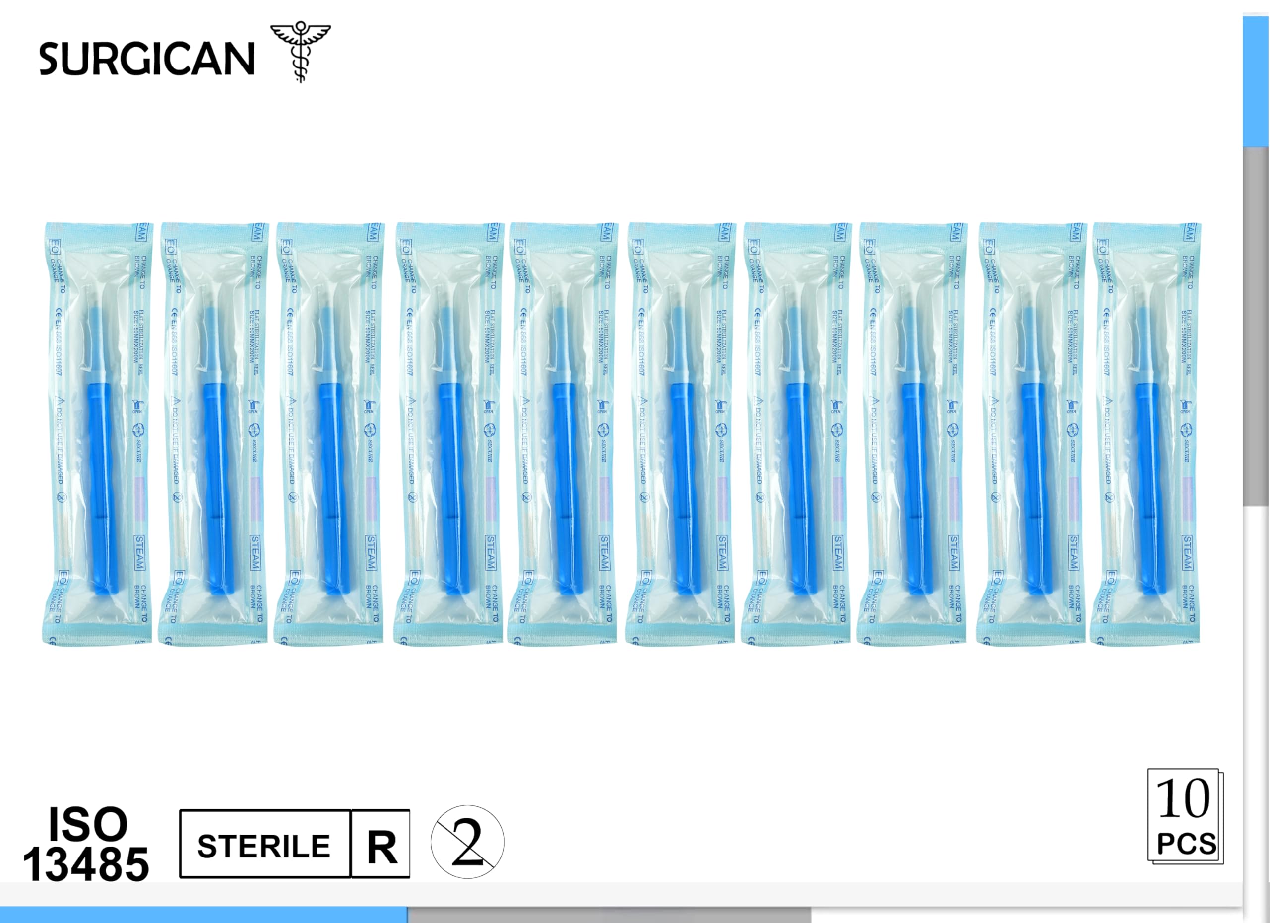 SURGICAN Sterile Disposable Dermal Curettes, Easy Peel Packing - Box of 10 - New and Improved (3 mm [Pack of 10])