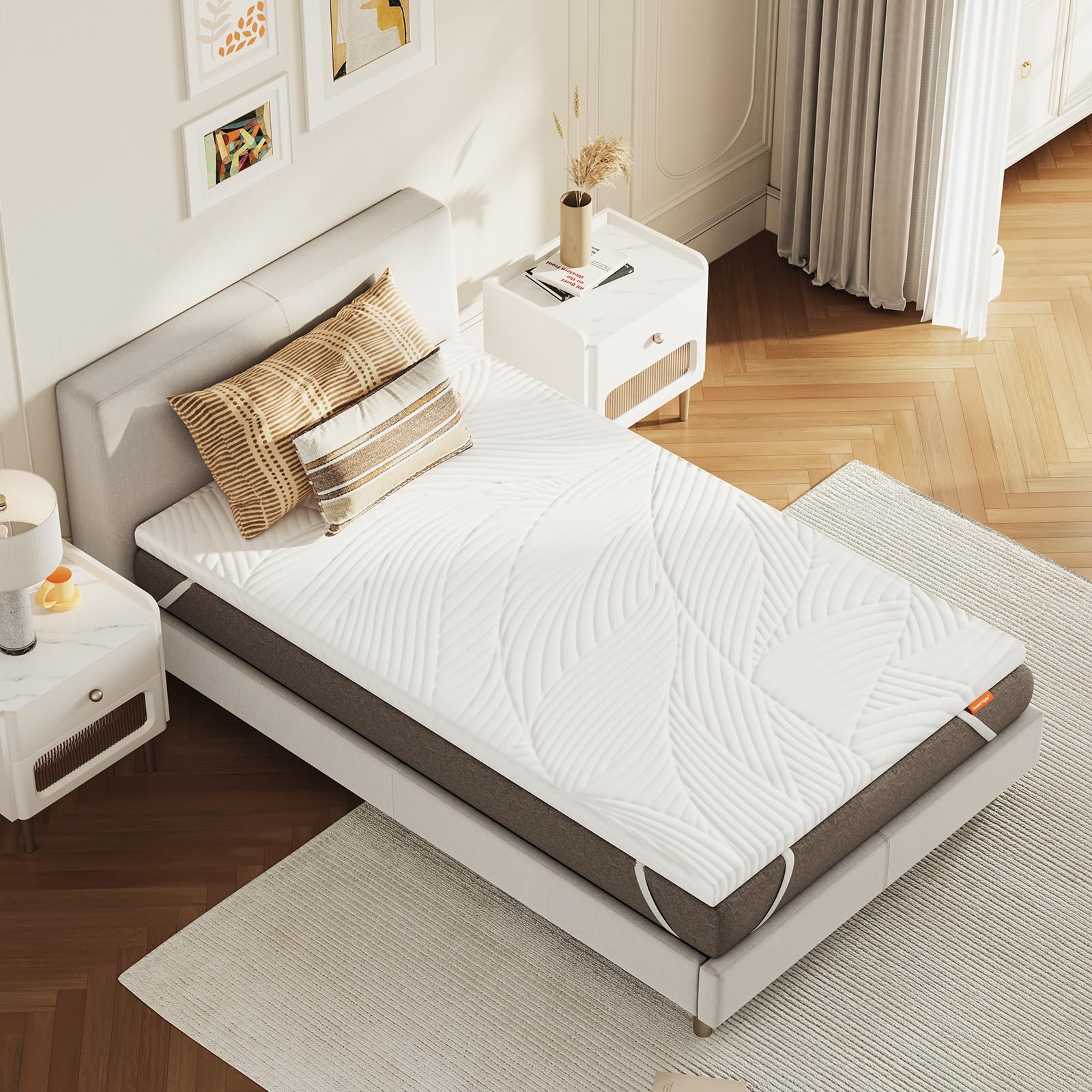 Topdekmatras koudschuim Sezar 90×200 dikte 6 cm