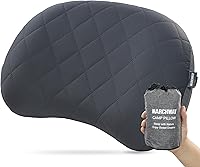 Vista 1 de MARCHWAY Almohada inflable ultraligera para acampar con funda suave y lavable, compacta, compresible, portátil, para campamento al aire libre, Gris
