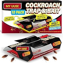 Cockroach Trapp – Pack of 10 | Eco-Friendly, Non-Toxic Cockroach Trap with Bait & Repellent | Safe Cockroach Control, Kids & Pet Friendly