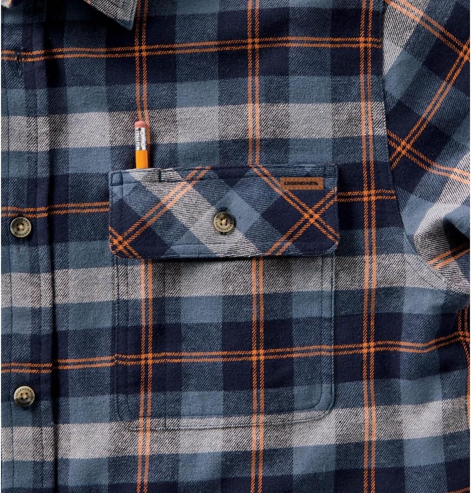 Legendary Whitetails Men's Flannel Shirt Long Sleeve Button Down 100% Cotton - Image 5