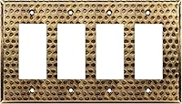 Vista 30 de LIDER Placa decorativa de pared de metal para interruptor o receptáculo, cubierta de salida de acero inoxidable, resistente a la corrosión