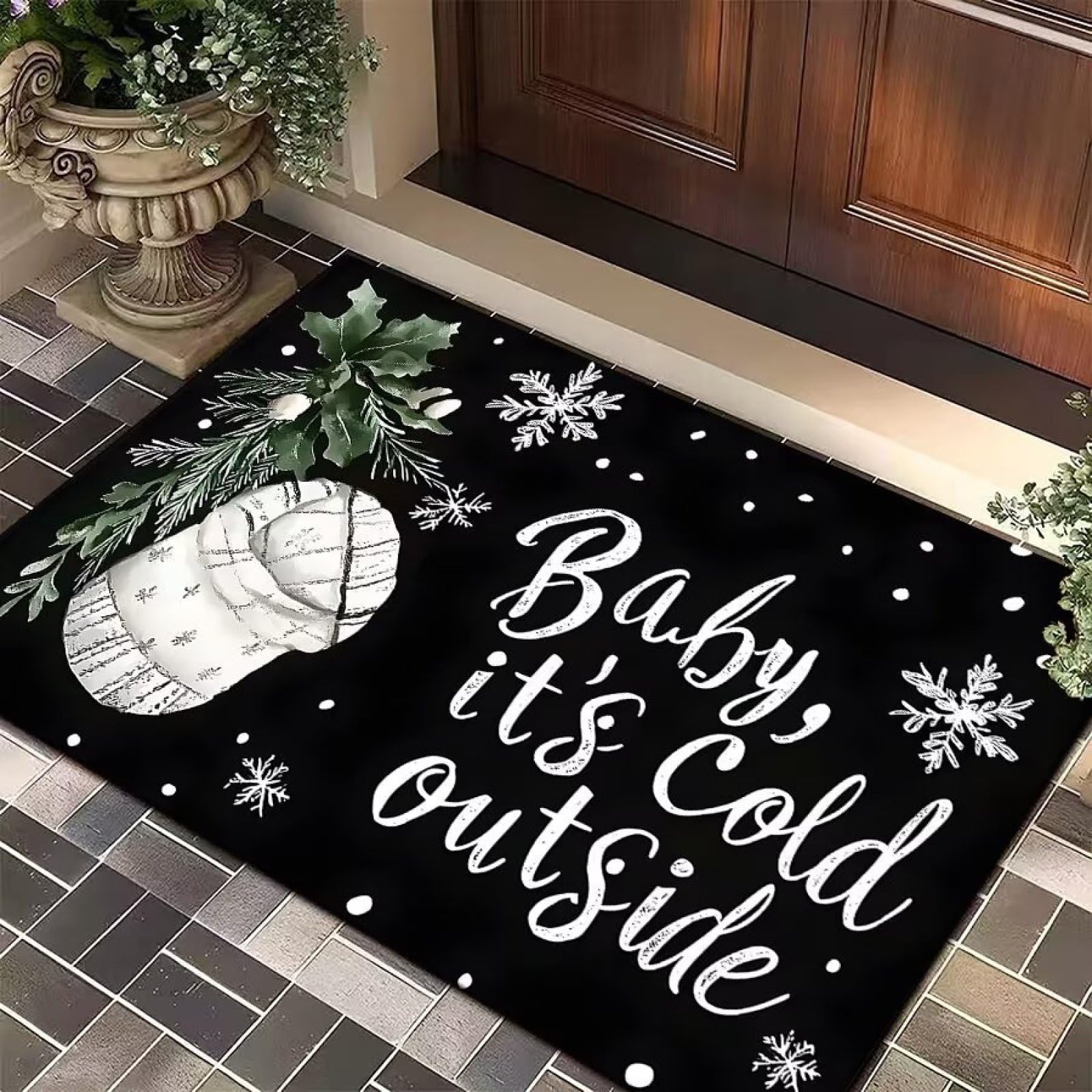 Tapis d'entree facile a nettoyer antiderapant pour eviter les sols sales
