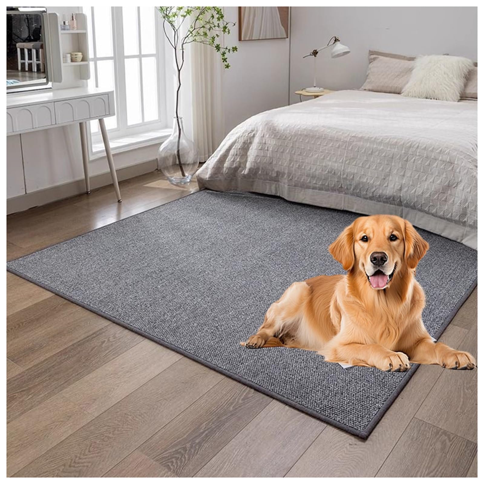 Tapis de salon en sisal extra large tissé main pour décoration premium