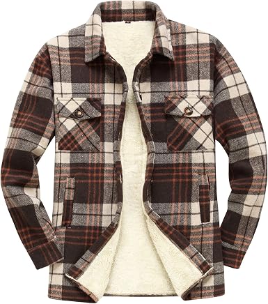 Thermal Sherpa Fleece Lined Button 