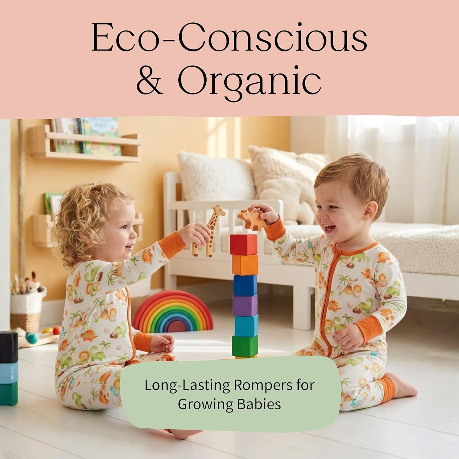 Viscose from Bamboo Baby Pajamas – Long Sleeve Onesie Baby Romper Zipper Pajamas Mittens & Footies Toddler Pjs - Image 7