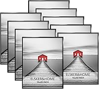 Vista 31 de ELSKER&HOME Juego de 3 Marcos para Póster 18x24, Marco de Fotos Blanco para Montaje en Pared Horizontal o Vertical, Resistente y a Prueba de Arañazos