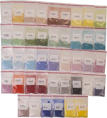 Powder Enamel Assortment for Glass Fusing