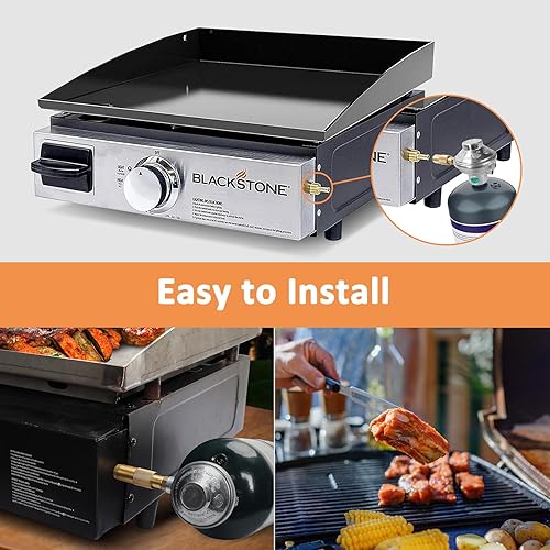 Miniatura 4 de Regulador de parrilla de gas apto para parrillas de mesa Blackstone de 17 pulgadas y 22 pulgadas, para la serie Blackstone Adventure Ready y On The