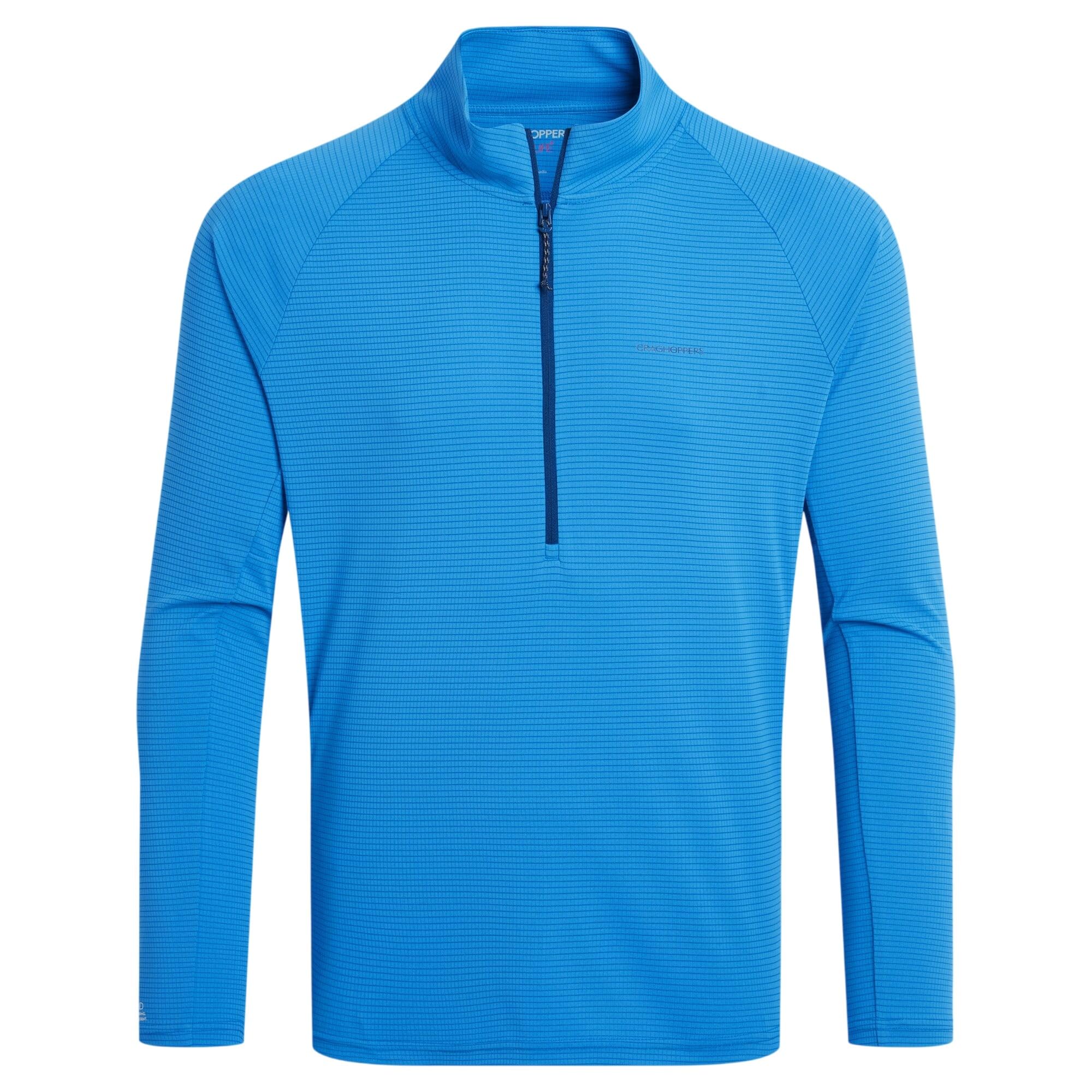 Craghoppers Mens Nosilife Solarshield 1/2 Zip Top - Blue