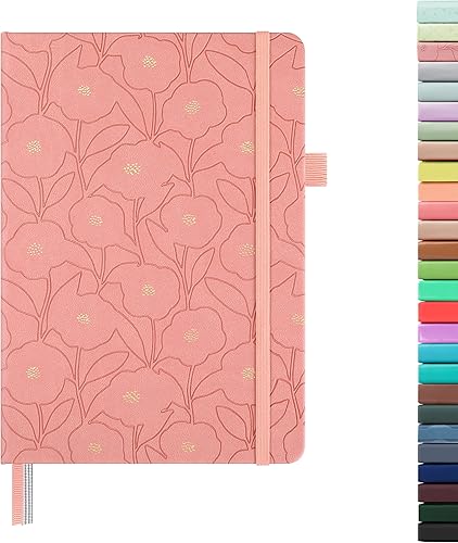 Miniatura 34 de &And Per Se - Cuaderno con rayas estrechas (5 unidades), 160 páginas, tamaño A5 de 5.7 x 8 pulgadas, diario de papel grueso, con tapa dura, para