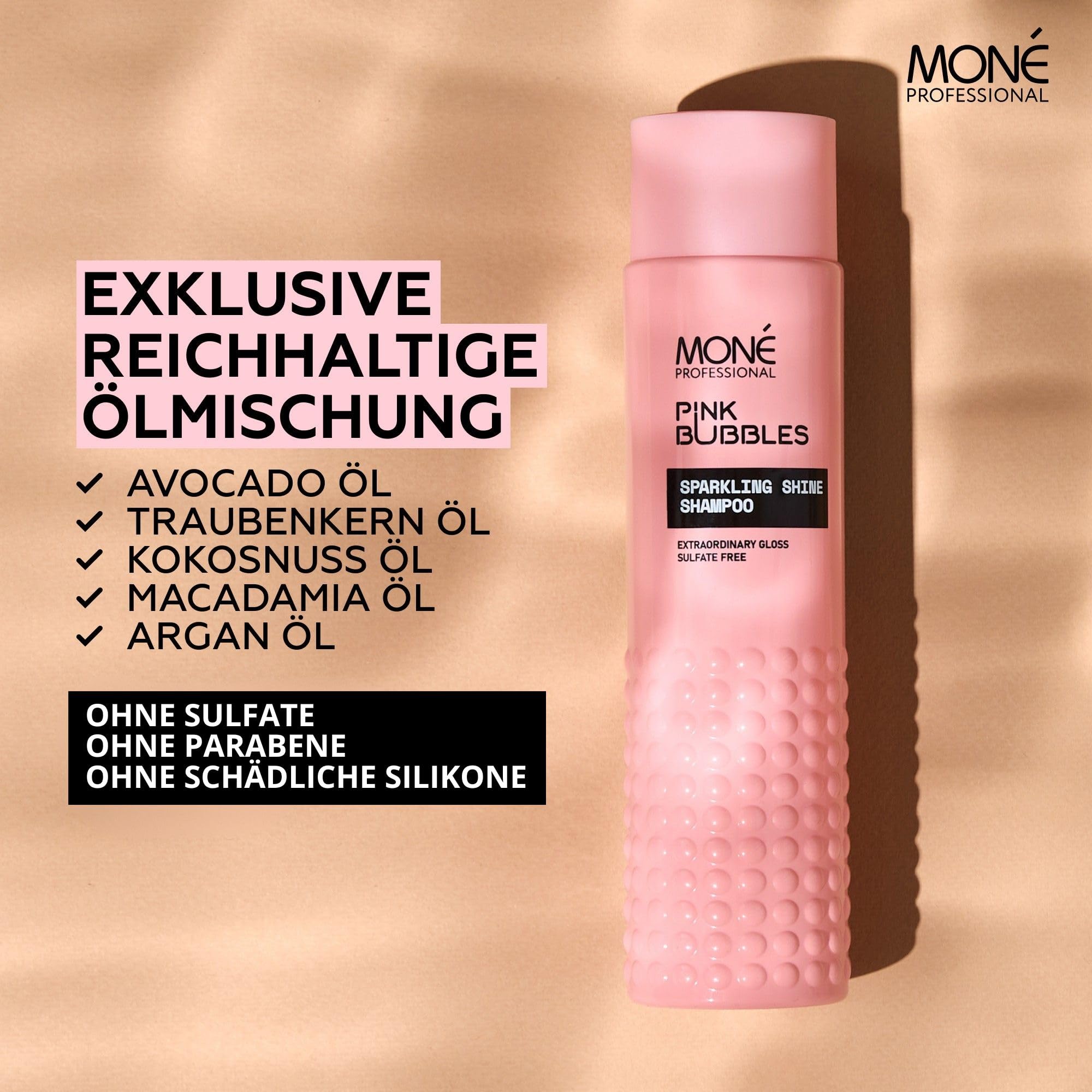 MONÉ PROFESSIONAL - Keratin Leave-in-Conditioner - 10-in-1 - hitzeschutz für haare (Blau + 2 Rosa)