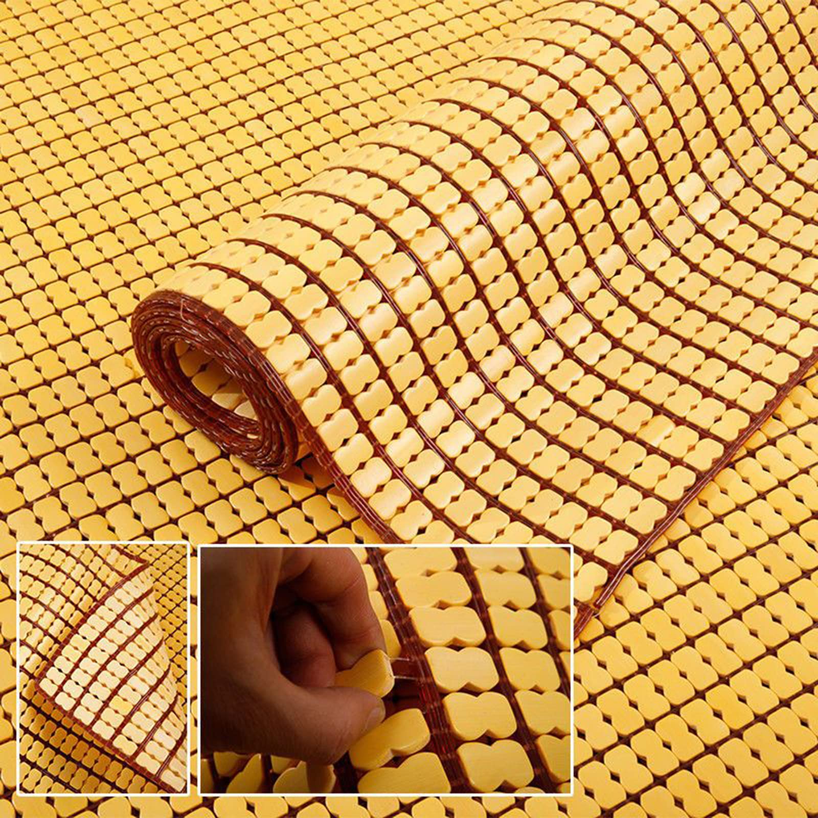 Colchonetas de enfriamiento de Verano, colchoneta de bambú, colchoneta de Cama de enfriamiento, colchón Mahjong Plegable, Cama de enfriamiento de Almohadilla Fresca, Ropa de Cama de Verano,