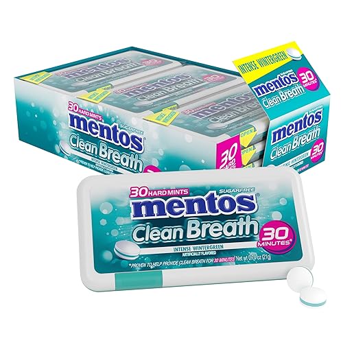 Miniatura 3 de Mentos Menta dura sin azúcar, 150 unidades, mezcla fresca y afrutada (paquete de 4 botellas)
