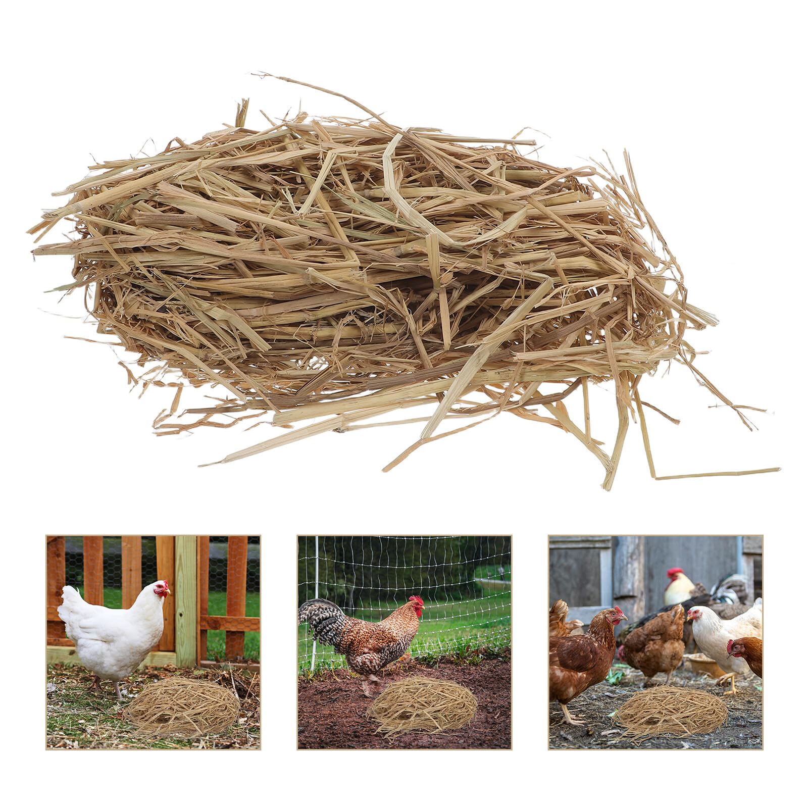 Naturstroh für Kleintiere und Hühner, Einstreu 1 Lb/500 G