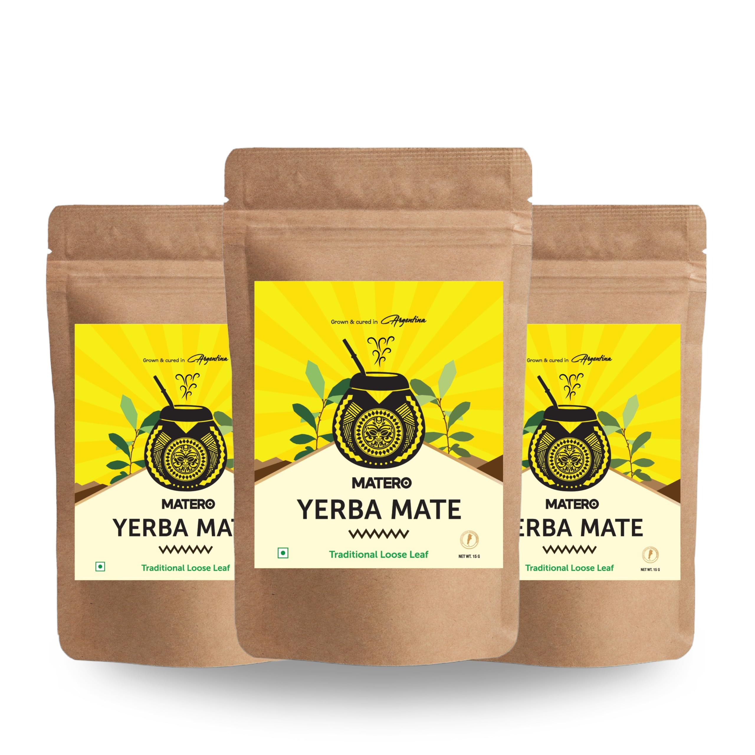 Matero Yerba Mate 3 sachets x 15 Grams total 45 Grams (B0DGQLRWDV) Amazon Price History, Amazon Price Tracker